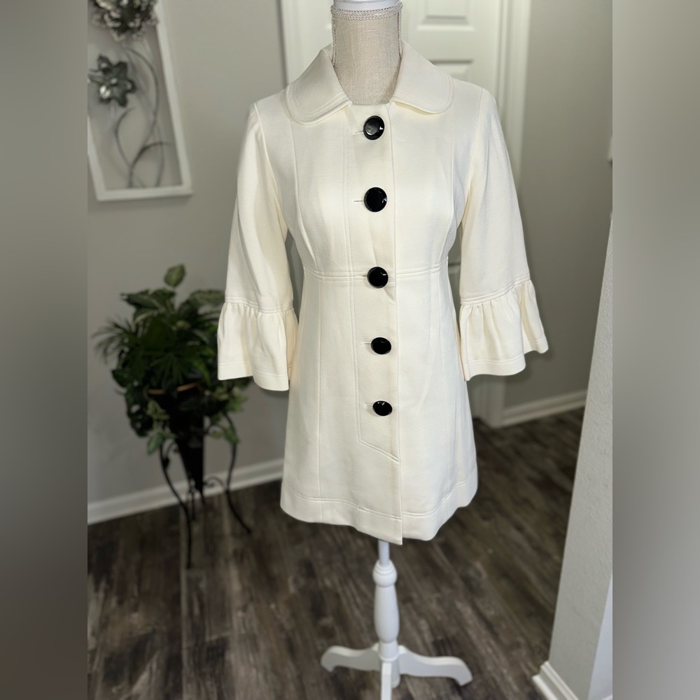 INC International Concepts Women’s Ivory Overcoat Coat Dress Size S